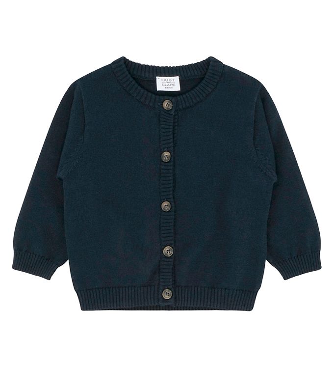 Image of Hust and Claire Cardigan - Clyde - Navy - 1 år (80) - Hust and Claire Cardigan (280594-3957584)