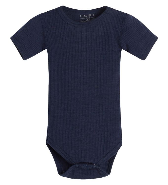 Image of Hust and Claire Body k/æ - Bet - Rib - Uld - Navy - 1 år (80) - Hust and Claire Body K/Æ (280615-3957732)