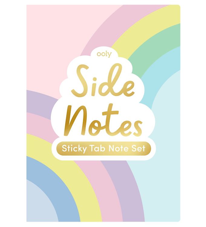 Ooly Sticky Notes Bog - Side Notes - Pastel Rainbows