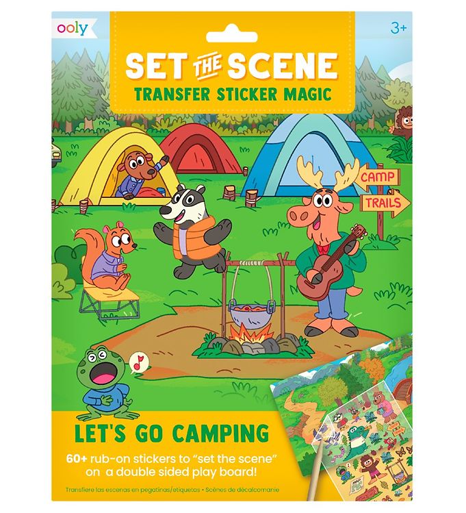 Image of Ooly Klistermærkesæt - Set The Scene - Let's Go Camping - OneSize - Ooly Klistermærker (280809-3961510)
