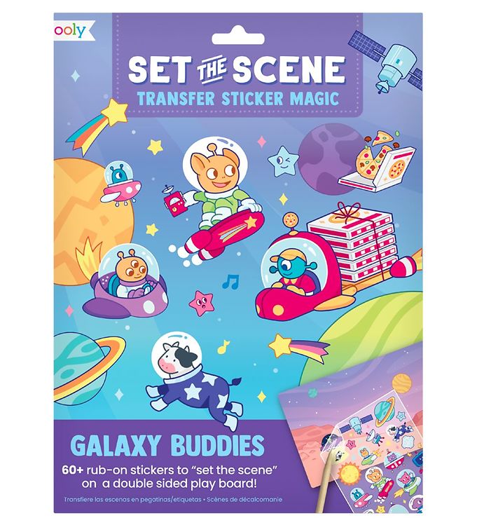 Image of Ooly Klistermærkesæt - Set The Scene - Galaxy Buddies - OneSize - Ooly Klistermærker (280826-3961632)