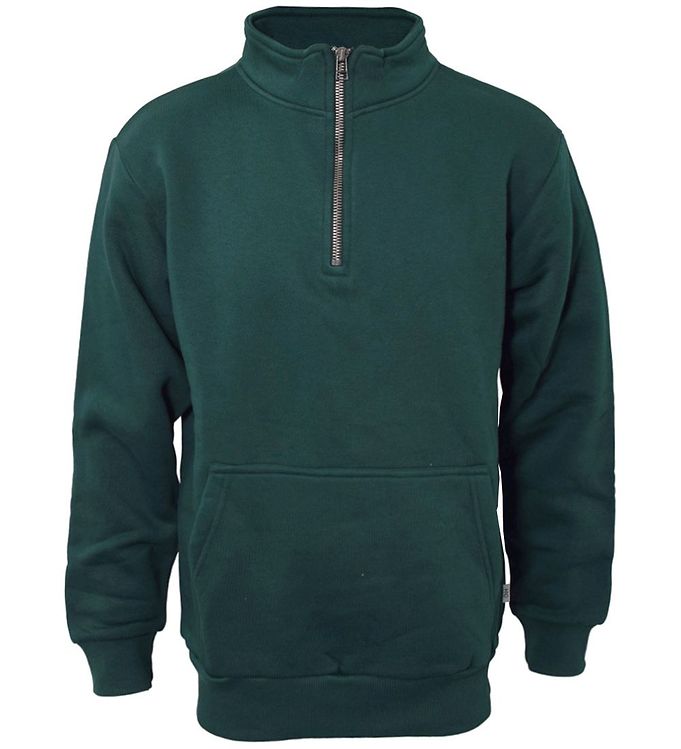 #2 - Hound sweatshirt - Half Zip - Deep green
