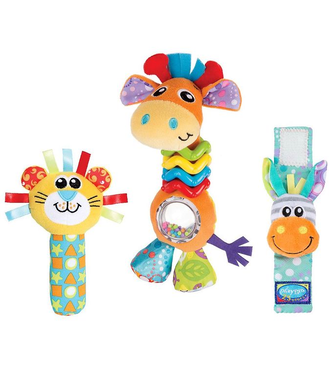 Playgro Rangle Gavesæt 3 Dele Giraf