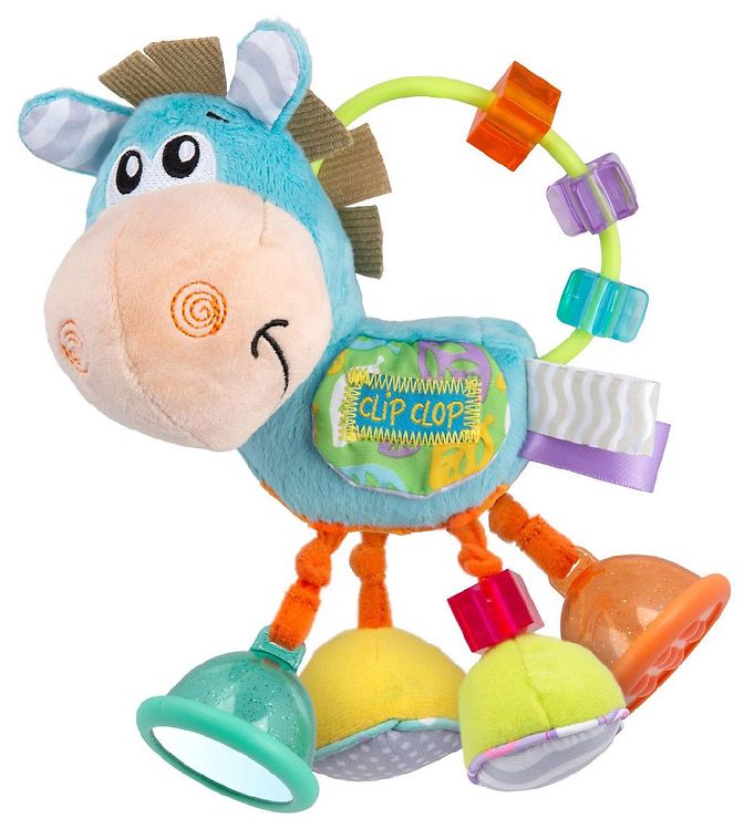 Playgro - Clip Clop Horse - Aktivitetsrangle - Blå