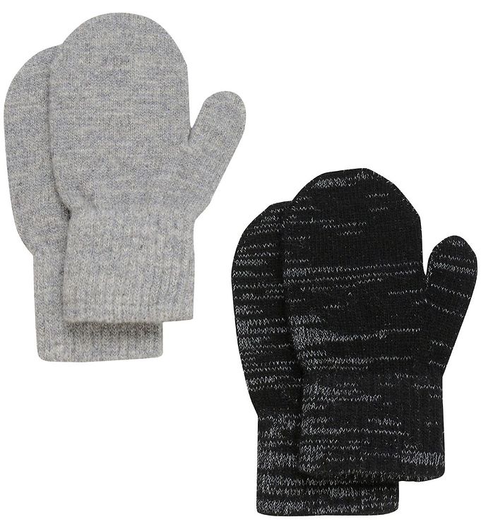 CeLaVi Luffer – Uld/Polyester – 2-pak – Grå/Sort m. Refleks