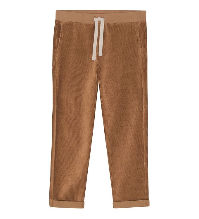 Monsieur Mini Fløjlsbukser - Milk Chocolate