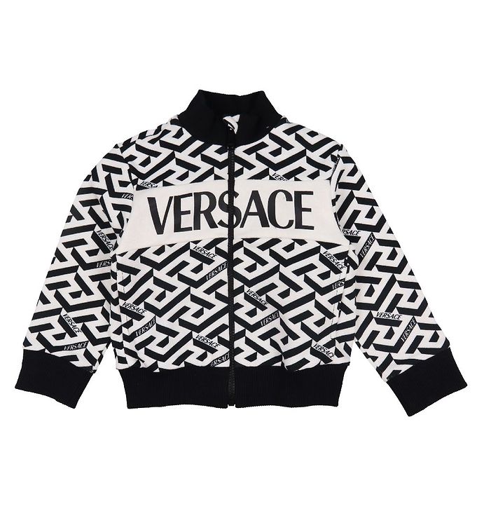 Image of Versace Cardigan - Hvid/Sort - 9-12 mdr - Versace Cardigan (282212-4001573)