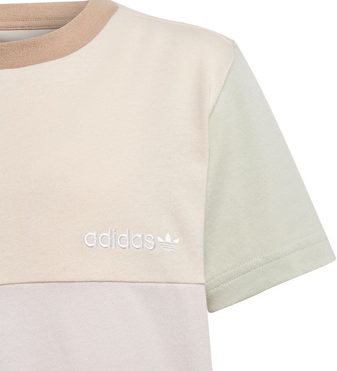 adidas Originals T-Shirt - Beige/Lilla » i DK