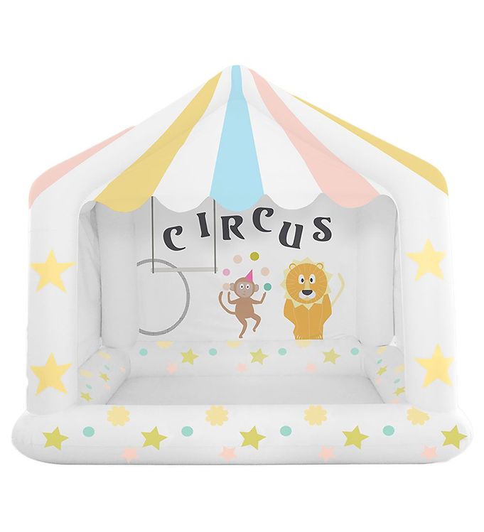 Image of SunnyLife Cirkustelt - Chubby Circus Tent - Hvid m. Stjerner - OneSize - SunnyLife Legegulv (283031-4020335)