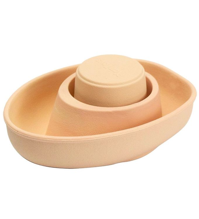 PlanToys Badelegetøj - Naturgummi Speedbåd/Ubåd Pastelorange unisex