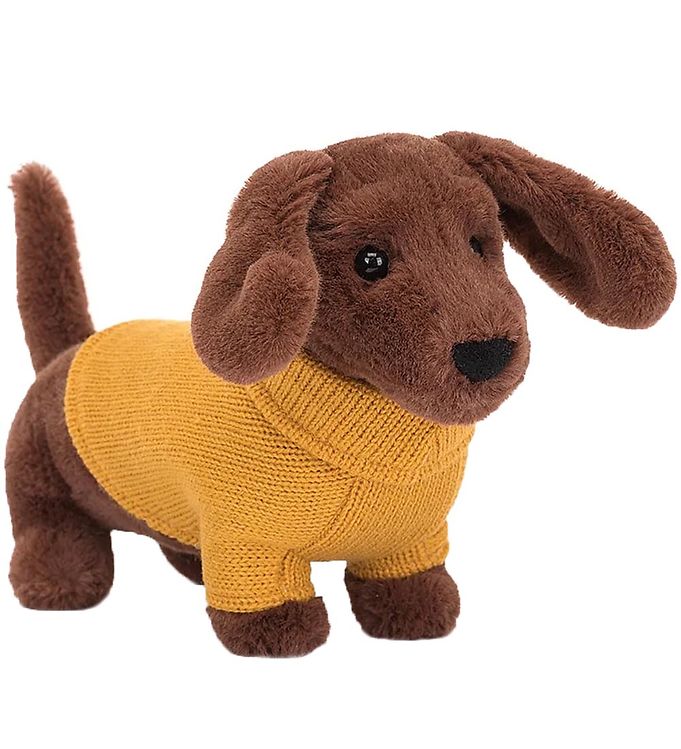 4: Jellycat Sweater Gravhund Gul 14 cm