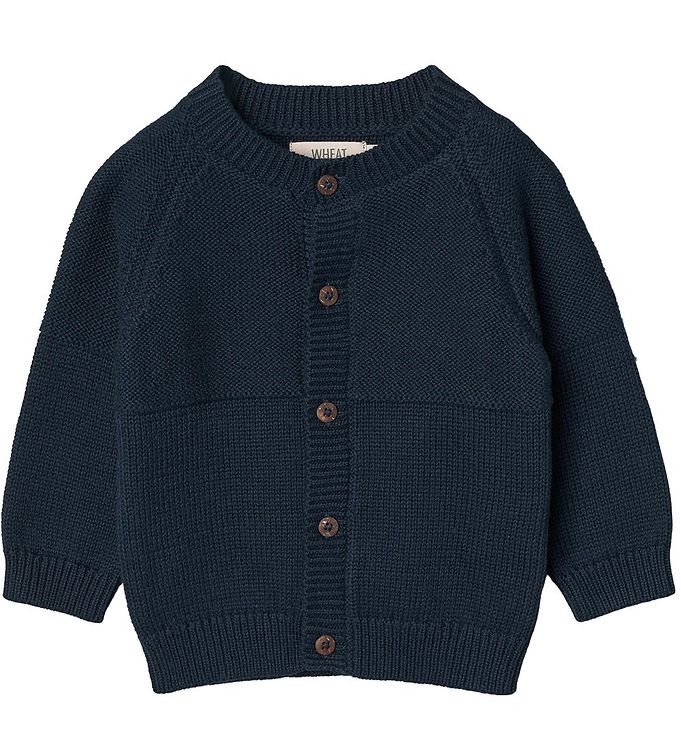 #2 - Wheat Cardigan - Eddy - Strik - Navy