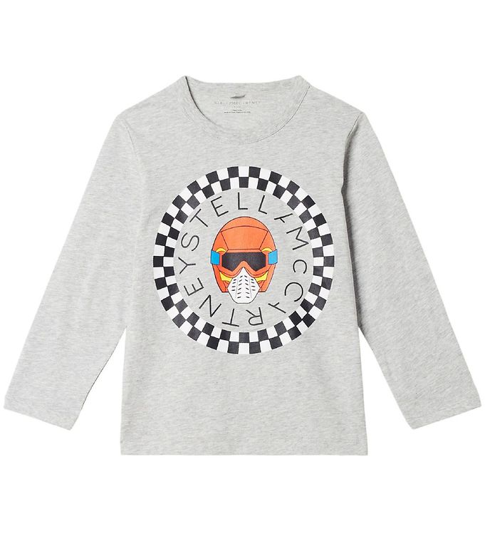 16: Stella McCartney Kids Bluse - Gråmeleret m. Logo