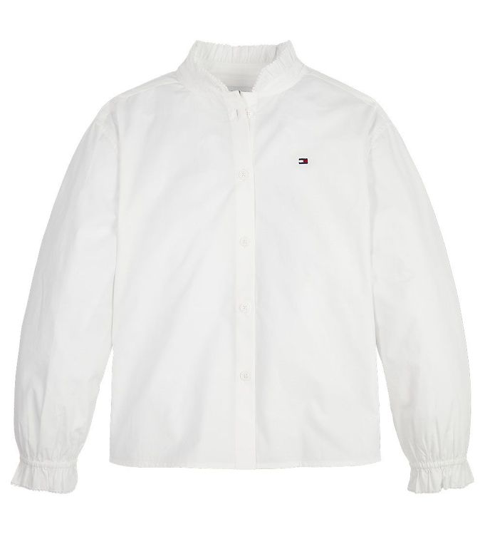 #3 - Tommy Hilfiger Skjorte - Ruffle - Hvid