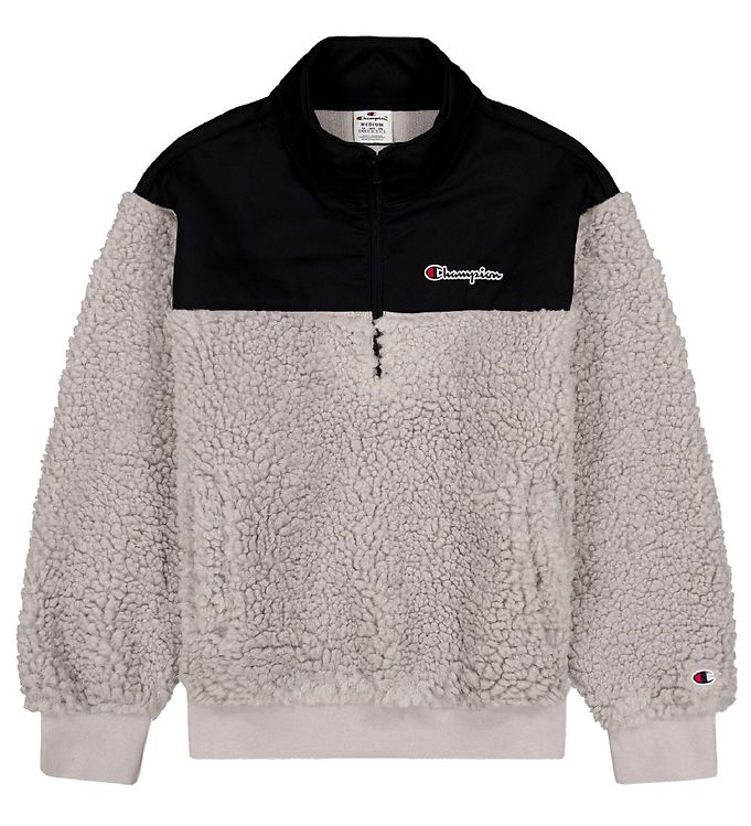 Champion Fashion Sweatshirt Plys Grå/Sort » Børnepengekredit