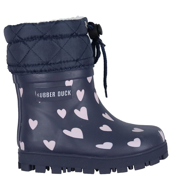 Rubber Duck Termostøvler - Flash Hearts - Navy