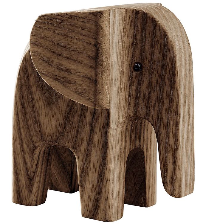 Image of Novoform Træfigur - Baby Elephant - Smoke stained - OneSize - Novoform Dekoration (283437-4025425)