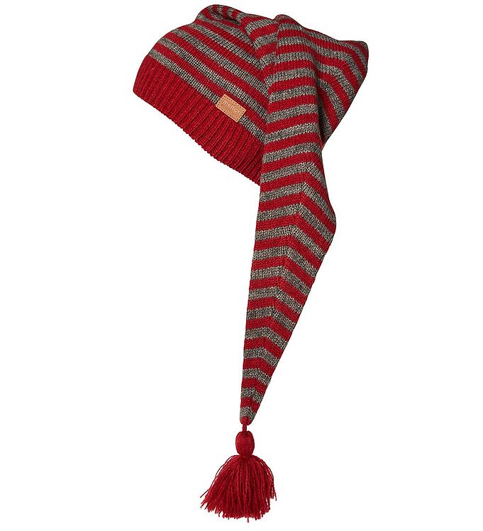 4: Melton Nissehue - Uld - Christmas hat - Dark Red