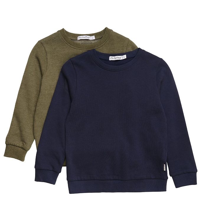 16: Minymo Sweatshirt - 2-Pak - Dark Olive