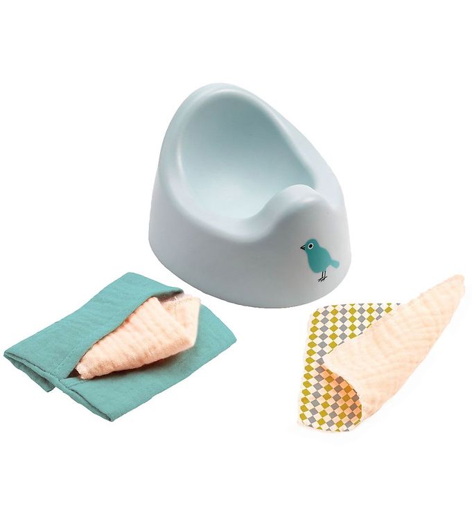 Image of Djeco Dukketilbehør - Potty & Wipes (283833-4031158)