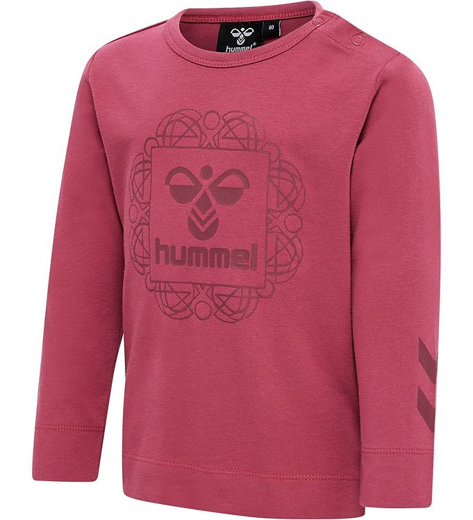 Hummel Bluse - hmlHelga T-Shirt L/S - Earth Red