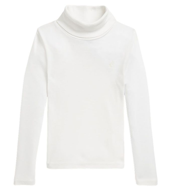 Polo Ralph Lauren Bluse m. Rullekrave - Classics V Hvid female