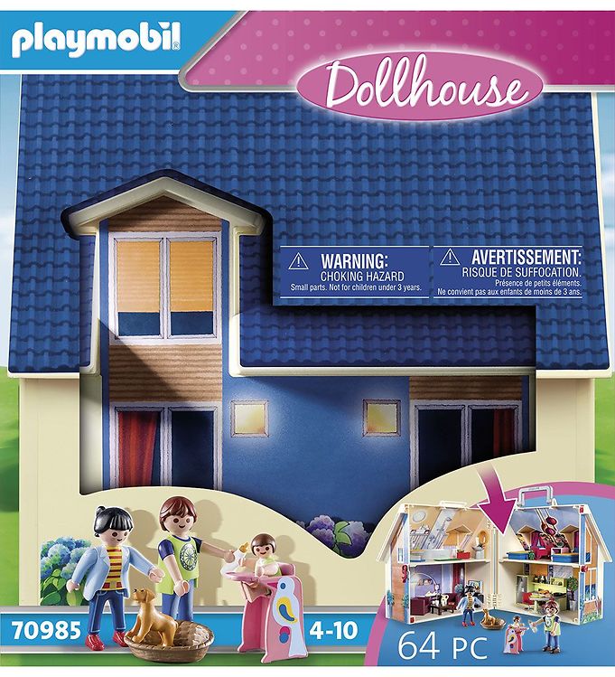 Playmobil Dollhouse – Mit Tag-med-dukkehus – 70985 – 64 Dele