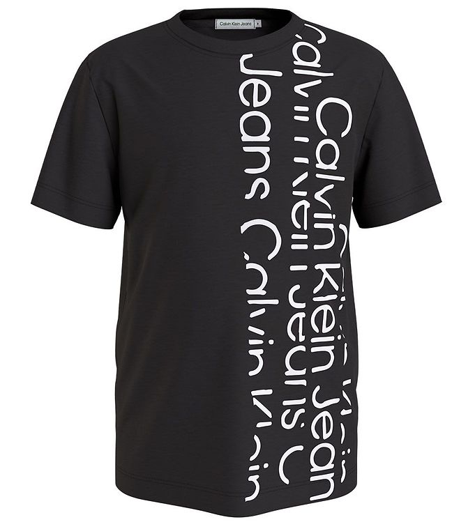 Image of Calvin Klein T-Shirt - Maxi Repeat Logo T-shirt - CK Black - 12 år (152) - Calvin Klein T-Shirt (284025-4035451)