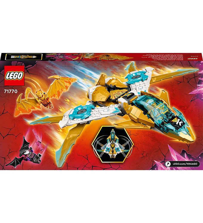 fup Flere Kærlig LEGO Ninjago - Zanes Gyldne Drage-Jet 71770 - 258 Dele
