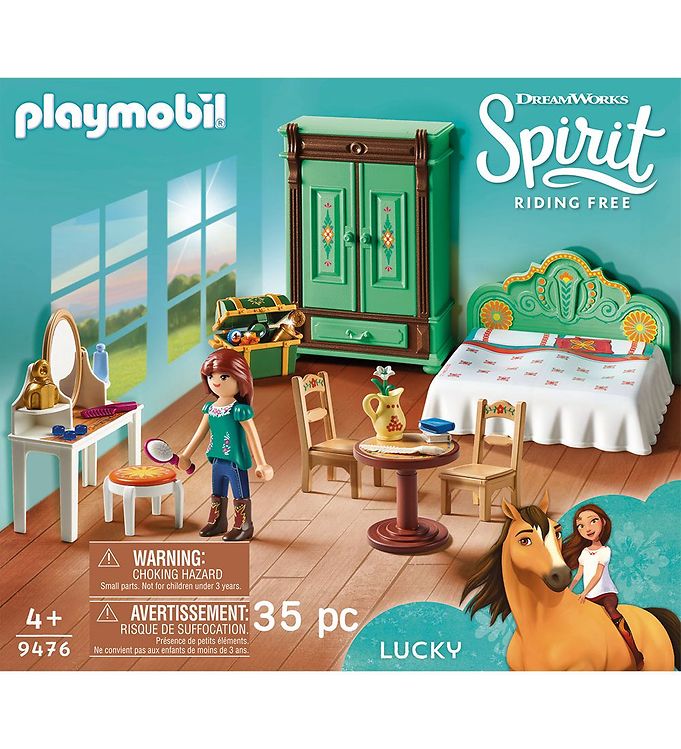 absurd Ligner Modig Playmobil Spirit - Lucky's Soveværelse - 9476 - 35 Dele