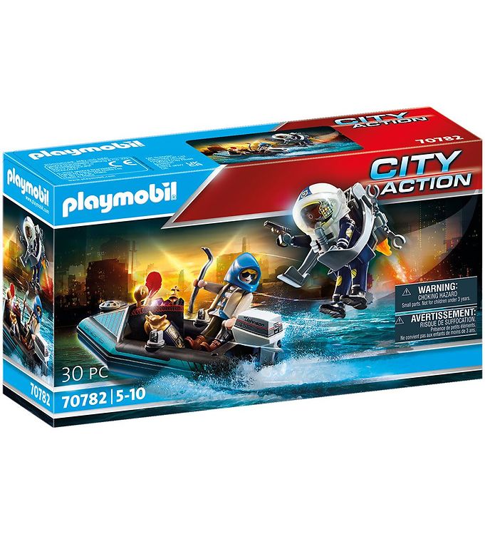 Playmobil City Action Politi Jetpack Kunsttyv Anholdelse