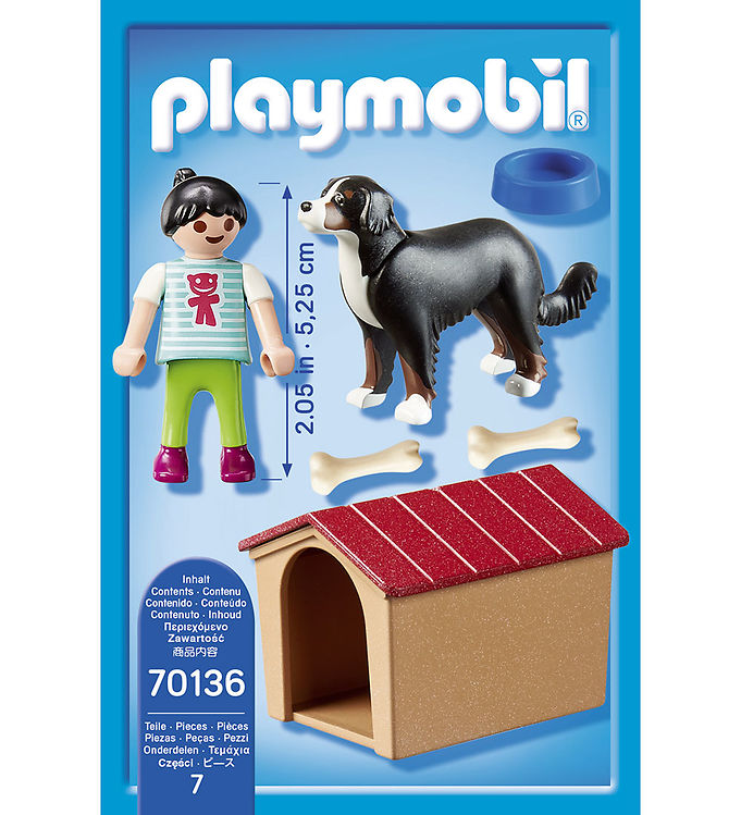 Uforudsete omstændigheder Lærerens dag Shah Playmobil Country - Hund Med Hundehus - 70136 - 7 Dele