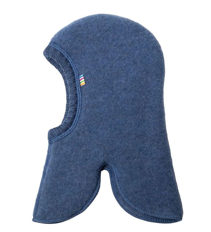 Joha Balaclava i tyk uld - Blue str. 37 cm
