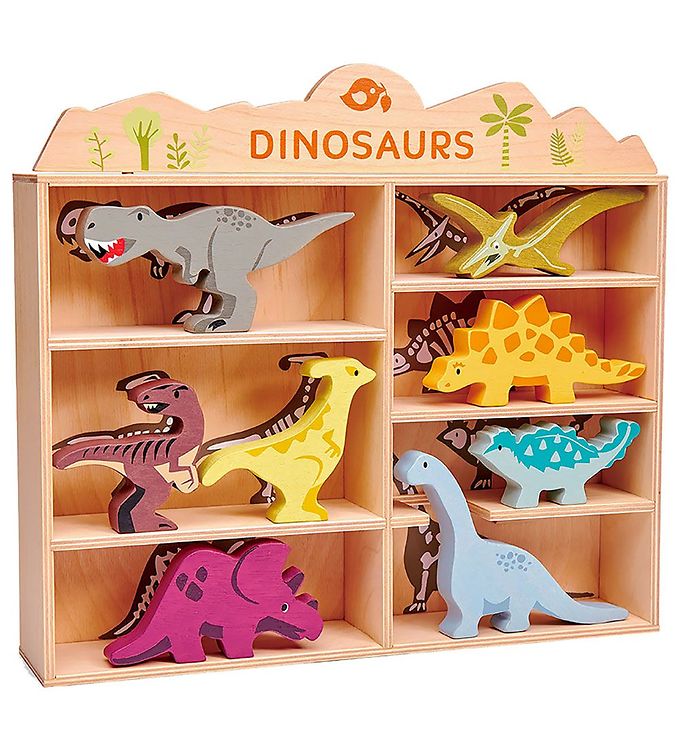 Image of Tender Leaf Trælegetøj - 8 Dinosaurer (285459-4057787)