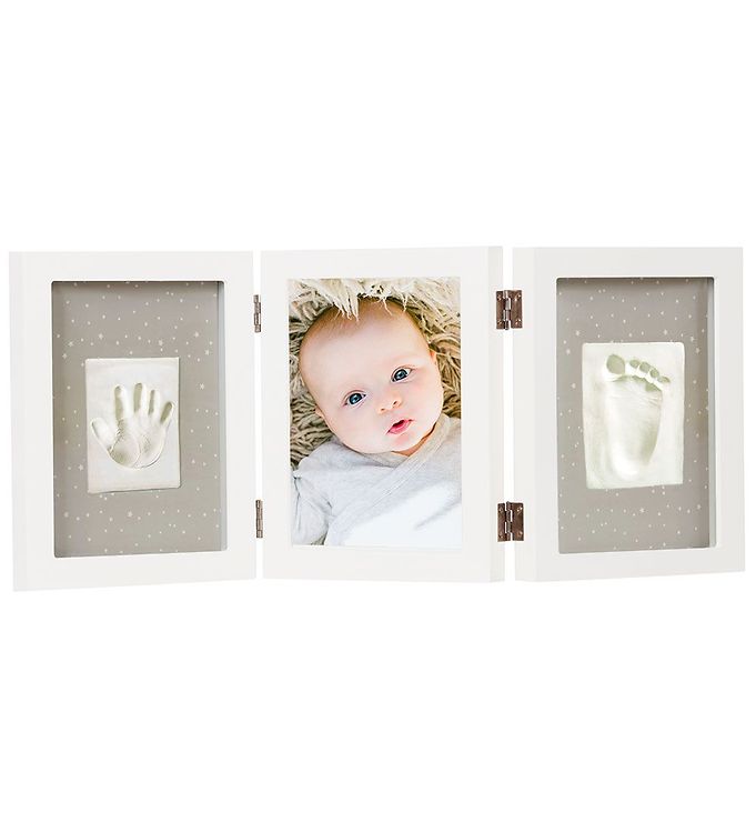 Image of Dooky Hånd- og Fodaftryk Sæt - Happy Hands - Triple Ramme (285645-4061050)