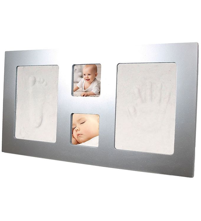 Billede af Dooky Hånd- og Fodaftryk Sæt - Happy Hands - Silver