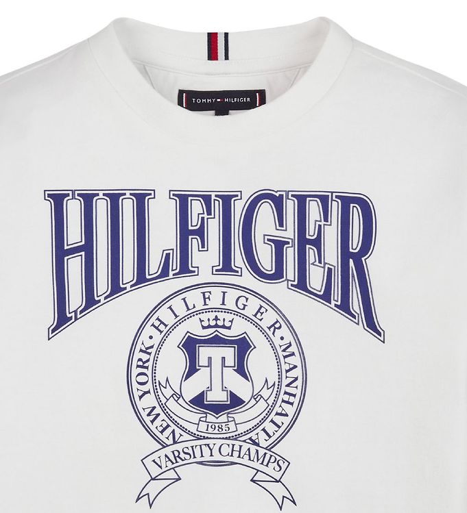 Hilfiger T-shirt - Hilfigher Varsity - Hvid
