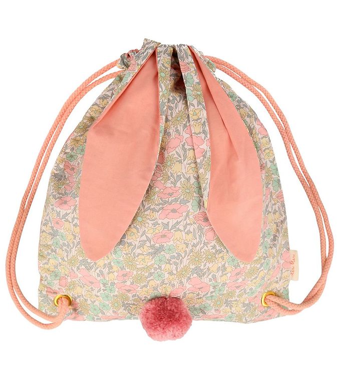 Image of Meri Meri Gymnastikpose - Floral Bunny Backpack - OneSize - Meri Meri Taske (286035-4069072)