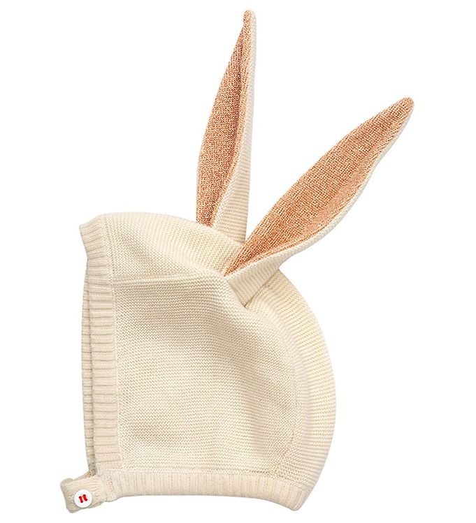 Image of Meri Meri Babyhjelm - Peach Bunny Baby bonnet - OneSize - Meri Meri Babyhjelm (286038-4069097)