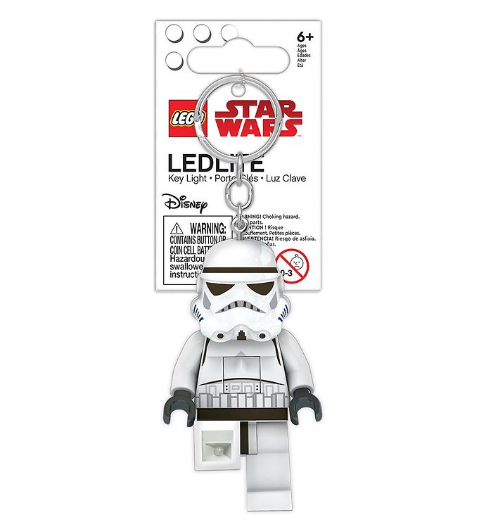Lego - Star Wars - Nøglering Med Lys - Stormtrooper