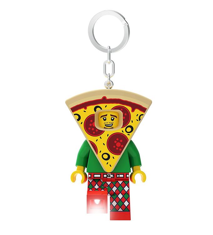 LEGOÂ® Nøglering m. Lommelygte - LEGOÂ® Pizza Guy