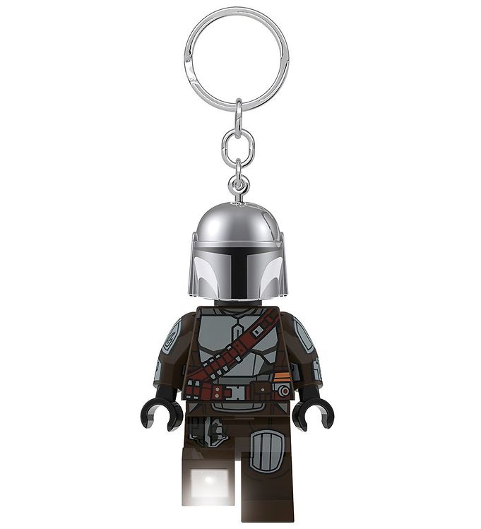 Lego Star Wars - Nøglering Med Lys - The Mandalorian - 9 Cm