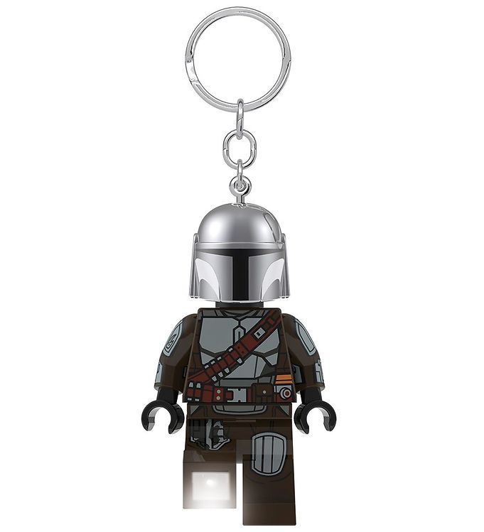 10: Lego Star Wars - Nøglering Med Lys - The Mandalorian - 9 Cm