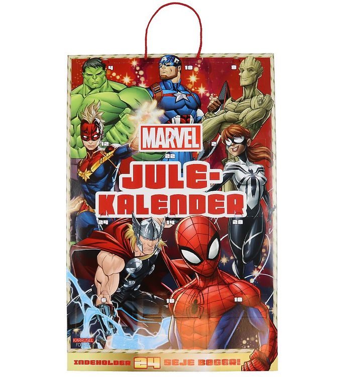 Marvel Julekalender 2022 Med 24 Bøger
