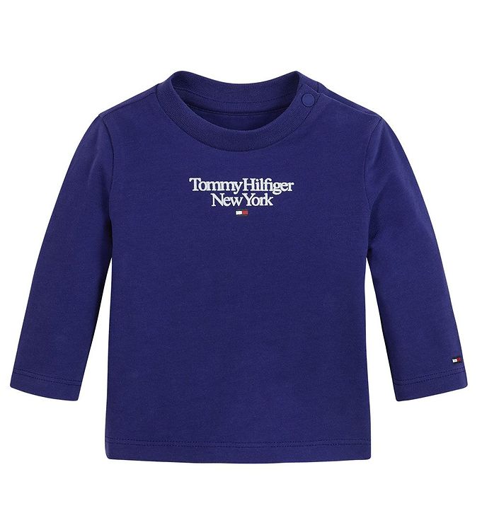 Tommy Hilfiger Bluse - Baby Tommy Graphic - Pilot Blue