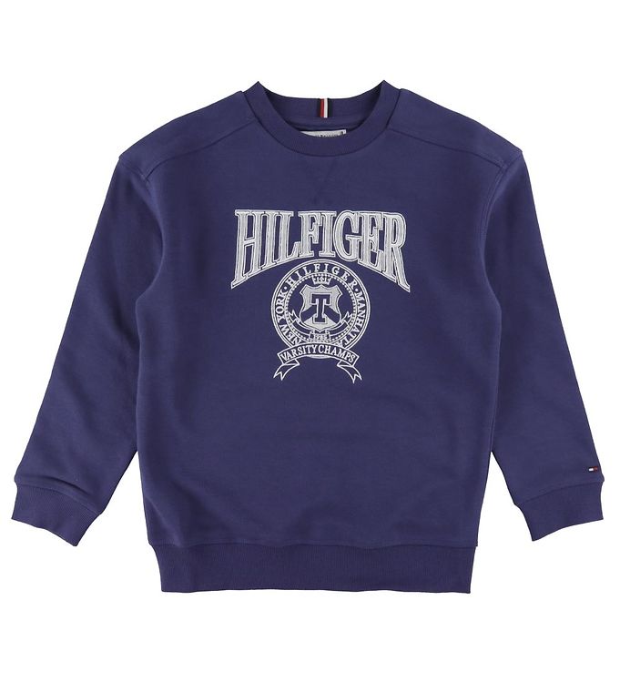 #3 - Tommy Hilfiger Sweatshirt - U Hilfiger Varsity - Pilot Blue