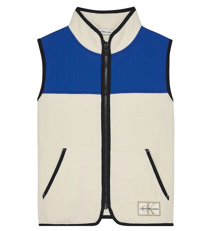 Calvin Klein Fleecevest - Mix Media CLR Block Fleece Vest - Musl