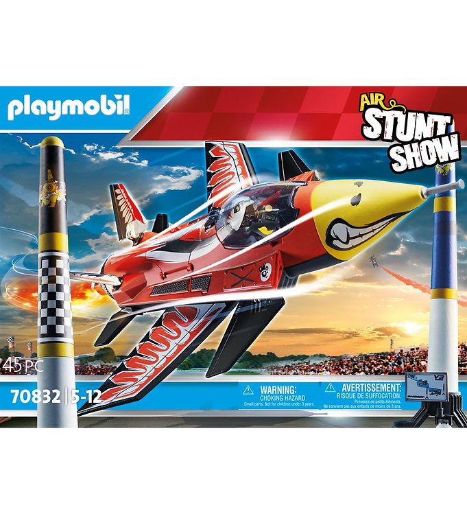 Image of Playmobil Air Stuntshow - Jetfly Eagle - 70832 - 45 Dele - OneSize - Playmobil Legetøj (284478-4041963)