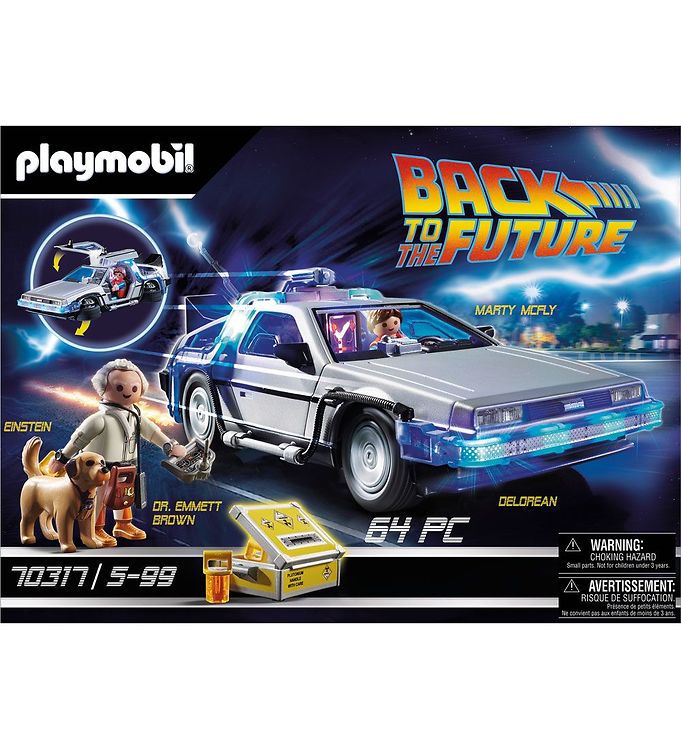 Image of Playmobil Back To The Future - DeLorean - 70317 - 64 Dele - OneSize - Playmobil Legetøj (284518-4043046)