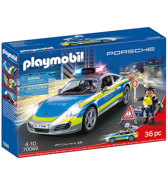 4: Playmobil Porsche - 911 Carrera 4s Politibil - 70066